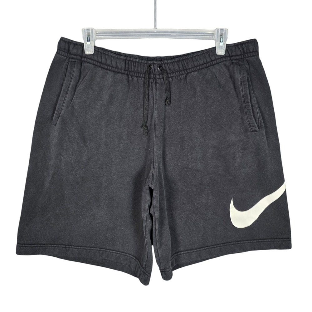 Nike Sportswear Club Fleece Shorts Mens 3XLT Tall Black White Swoosh Explosive